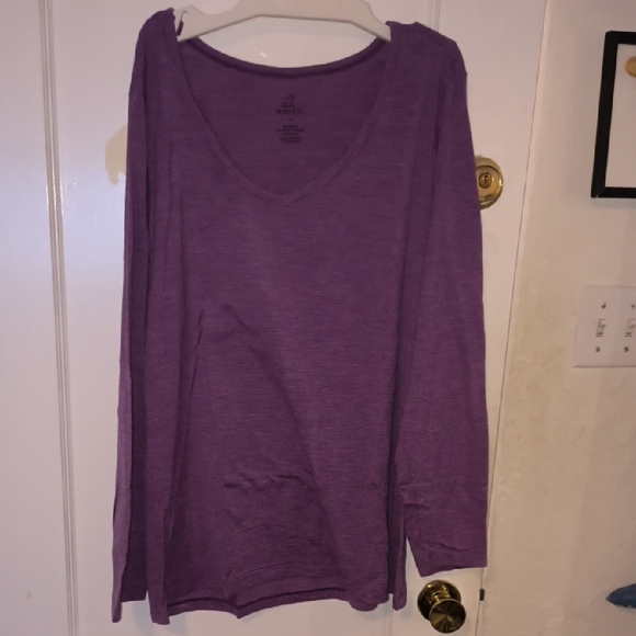 Woolx Sweaters - Woolx | Elegant Purple Women's Scoop Neck Sweater